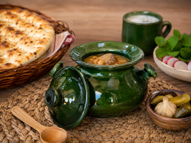 دیزی سفالی آبگوشت خوری کودک