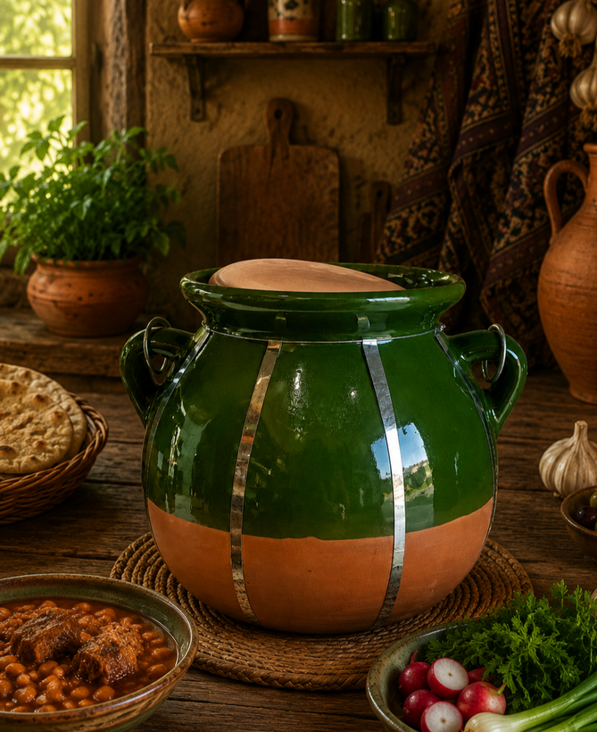 دیزی سفالی آبگوشت خوری هشت نفره