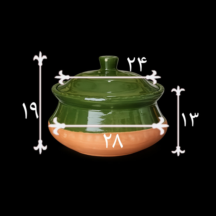 گمج سفالی دیگچه ای
