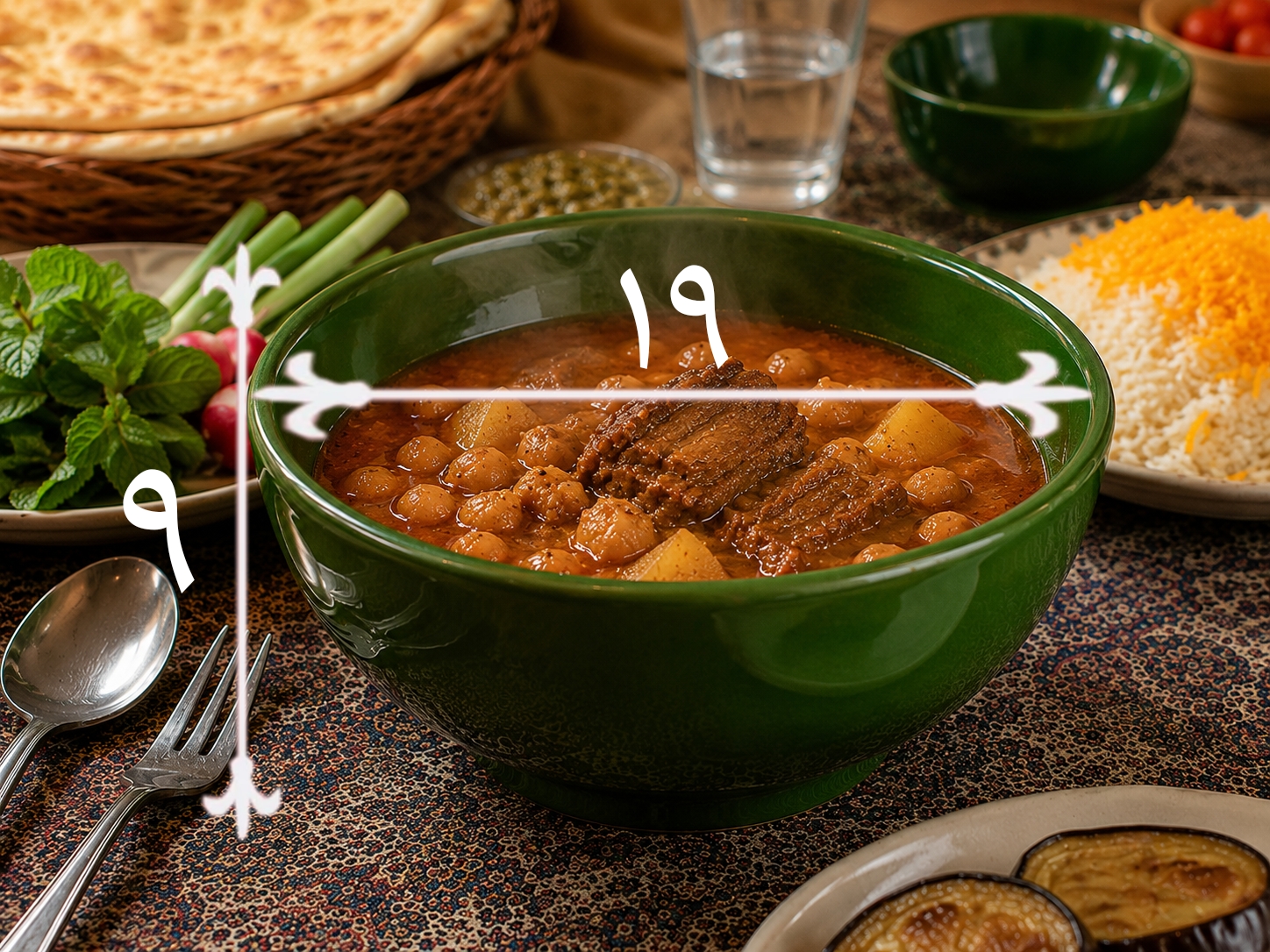 کاسه دو نفره سفالی